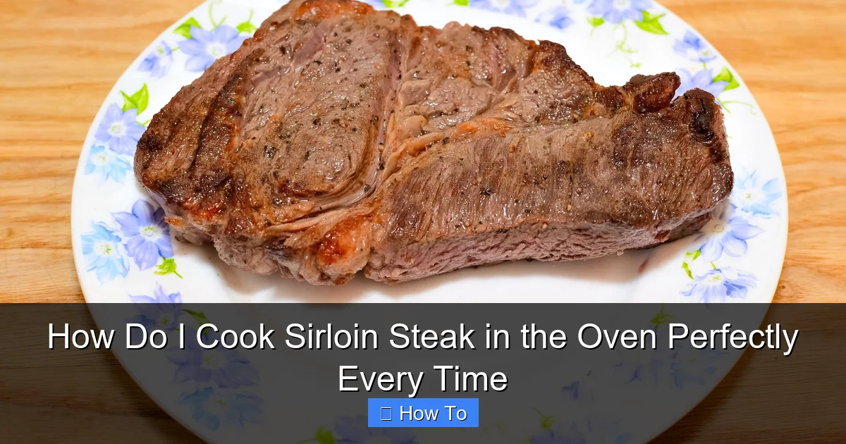 How Do I Cook Sirloin Steak in the Oven Perfectly Every Time