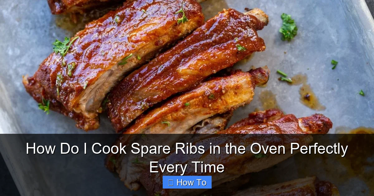 How Do I Cook Spare Ribs in the Oven Perfectly Every Time