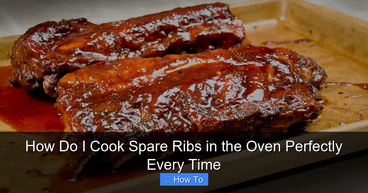 How Do I Cook Spare Ribs in the Oven Perfectly Every Time