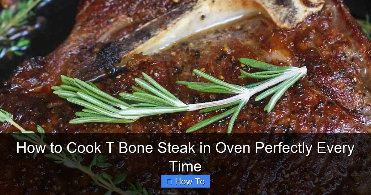 How to Cook T Bone Steak in Oven Perfectly Every Time