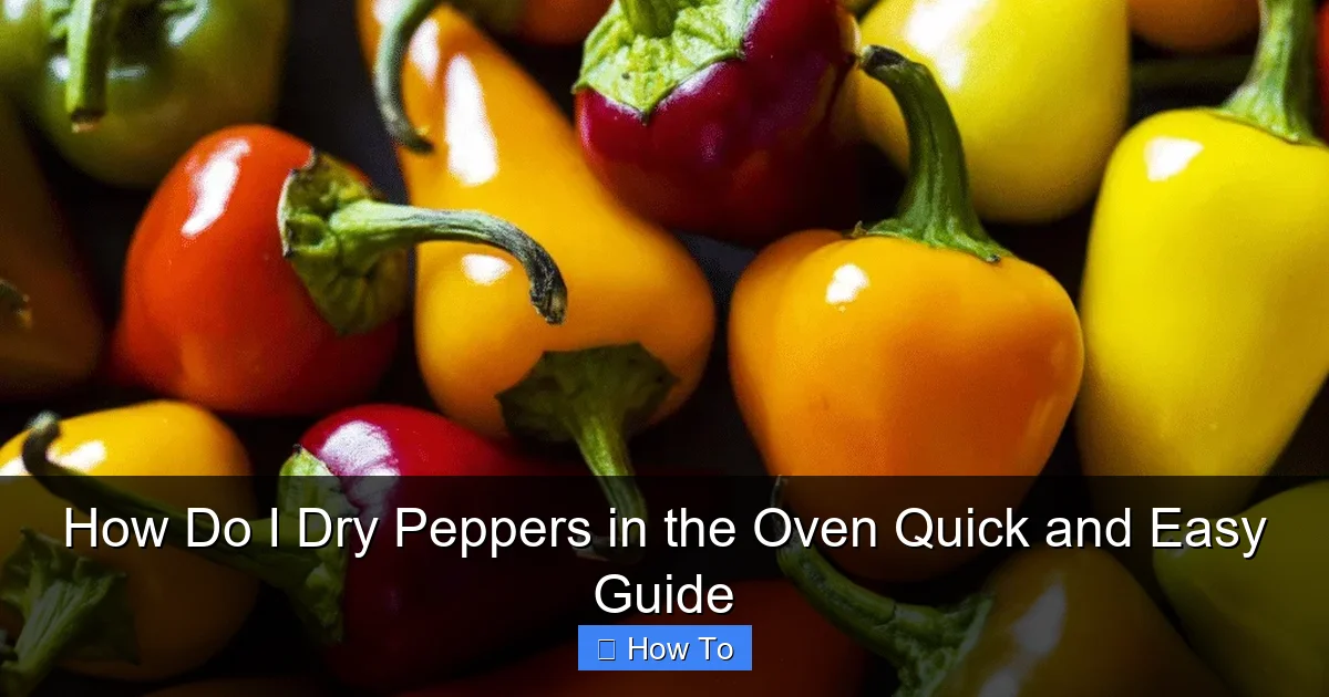 How Do I Dry Peppers in the Oven Quick and Easy Guide