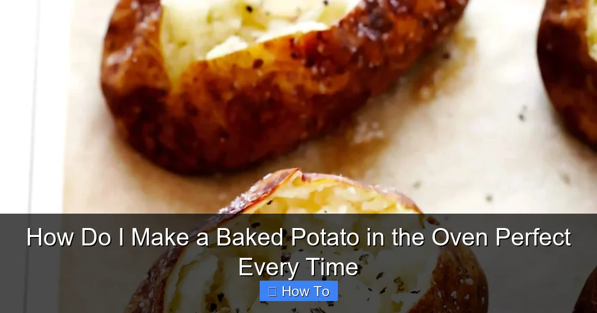 How Do I Make a Baked Potato in the Oven Perfect Every Time