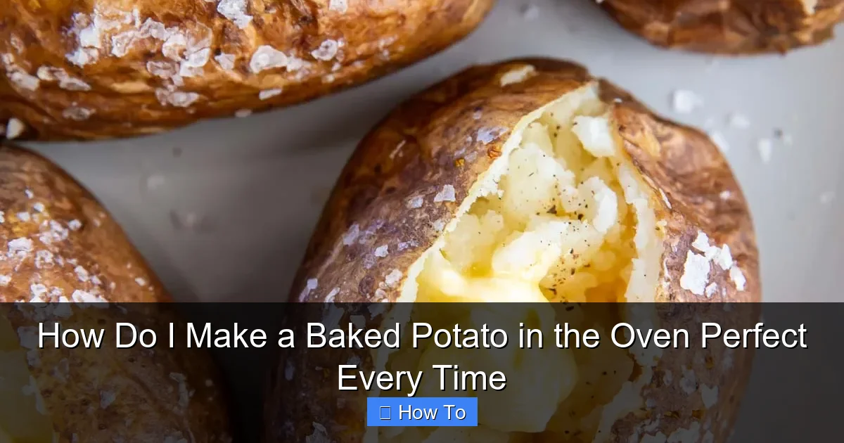 How Do I Make a Baked Potato in the Oven Perfect Every Time