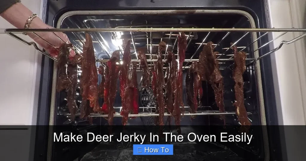 Make Deer Jerky In The Oven Easily