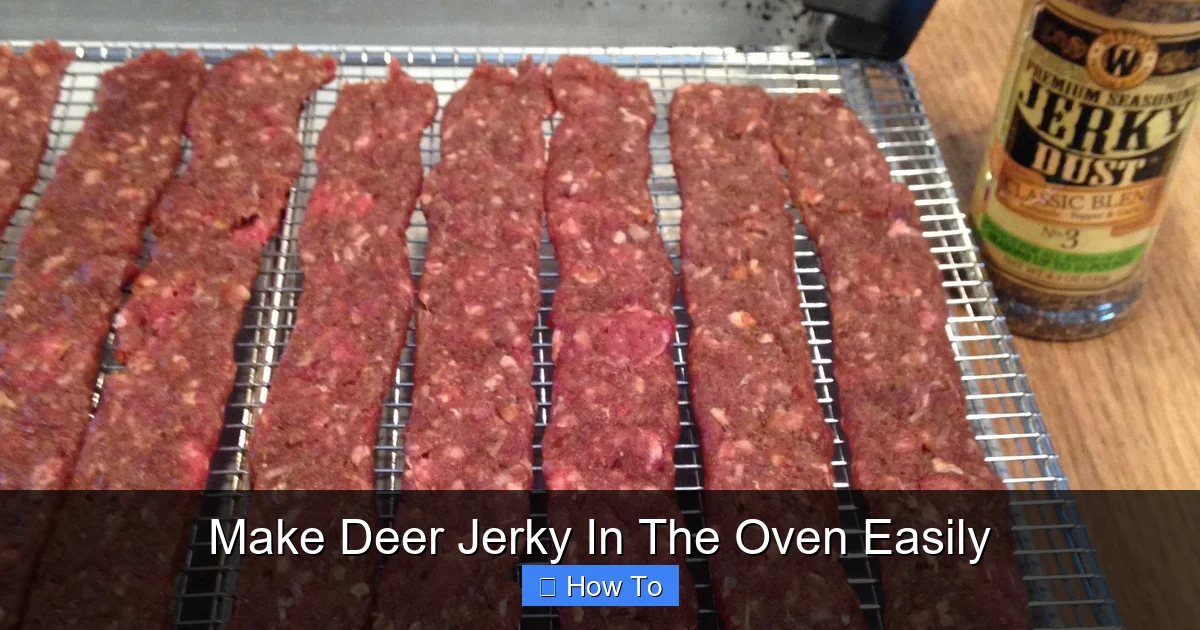 Make Deer Jerky In The Oven Easily