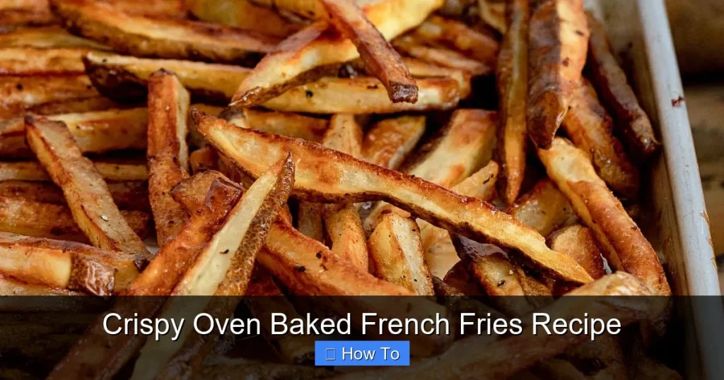 Crispy Oven Baked French Fries Recipe