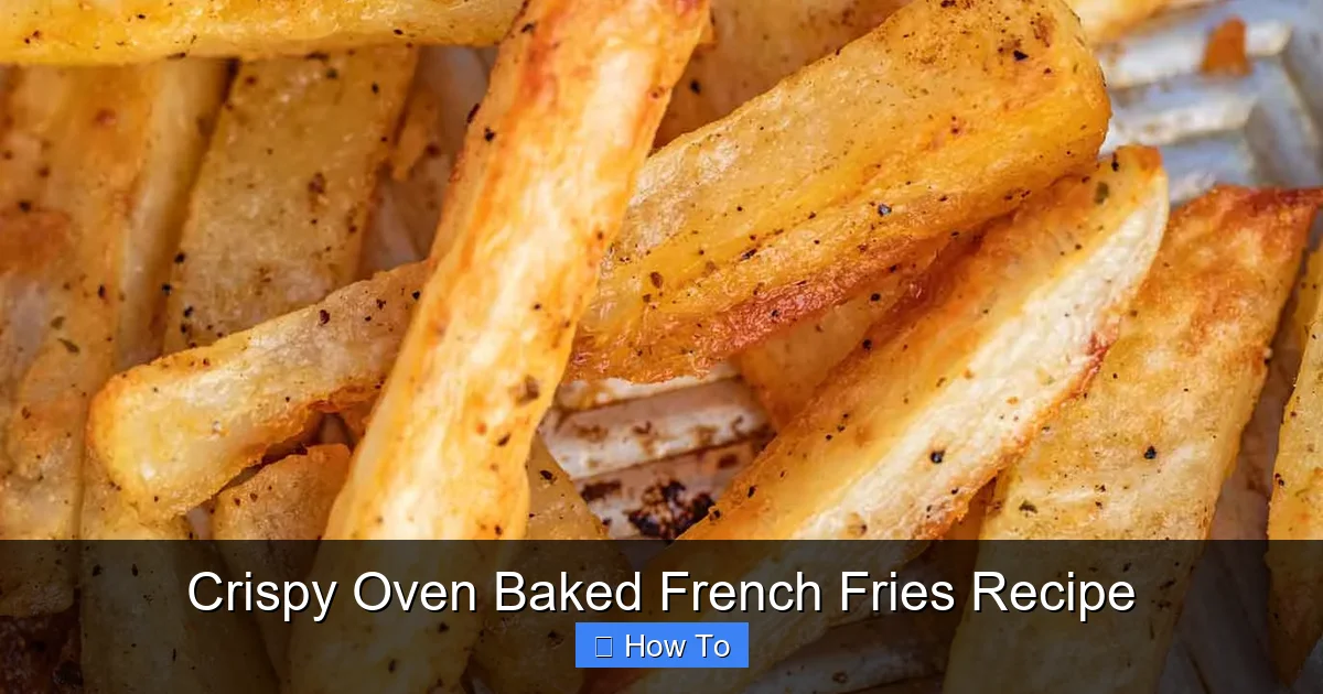 Crispy Oven Baked French Fries Recipe