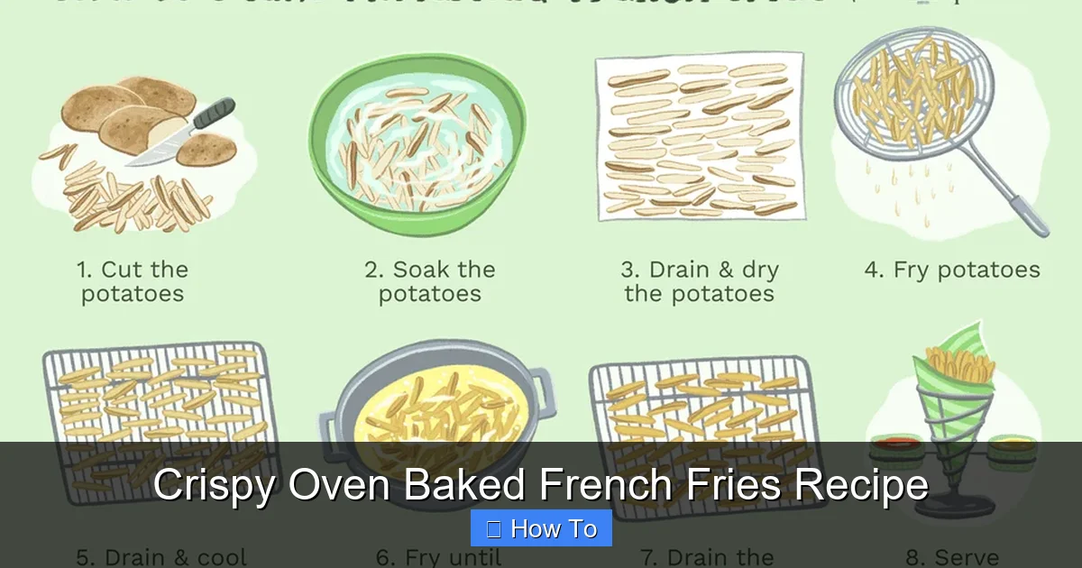 Crispy Oven Baked French Fries Recipe