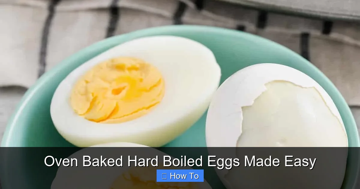 Oven Baked Hard Boiled Eggs Made Easy
