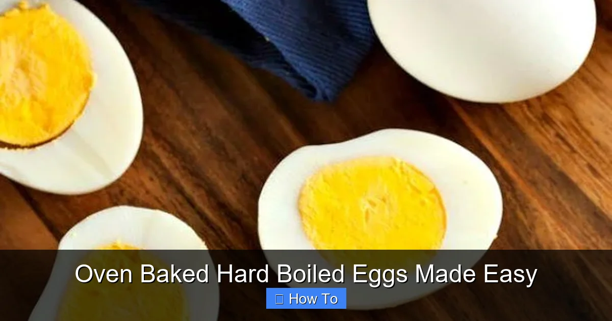 Oven Baked Hard Boiled Eggs Made Easy