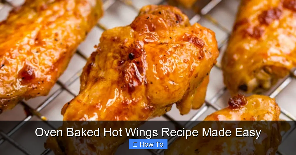 Oven Baked Hot Wings Recipe Made Easy