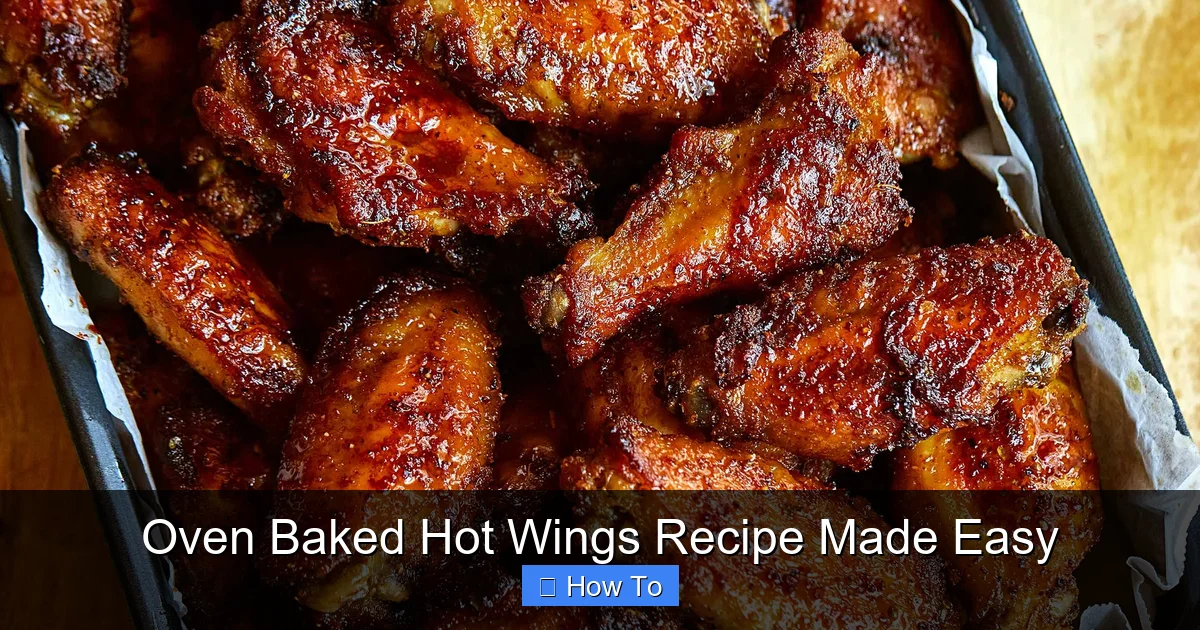Oven Baked Hot Wings Recipe Made Easy