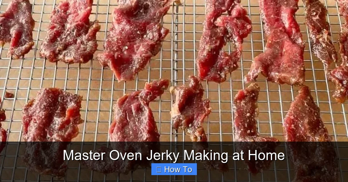 Master Oven Jerky Making at Home