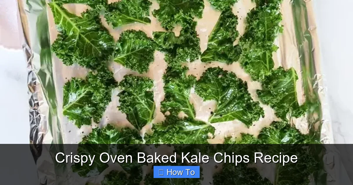 Crispy Oven Baked Kale Chips Recipe