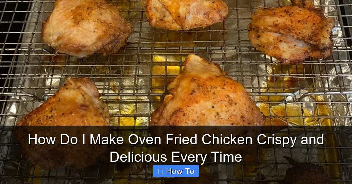 How Do I Make Oven Fried Chicken Crispy and Delicious Every Time