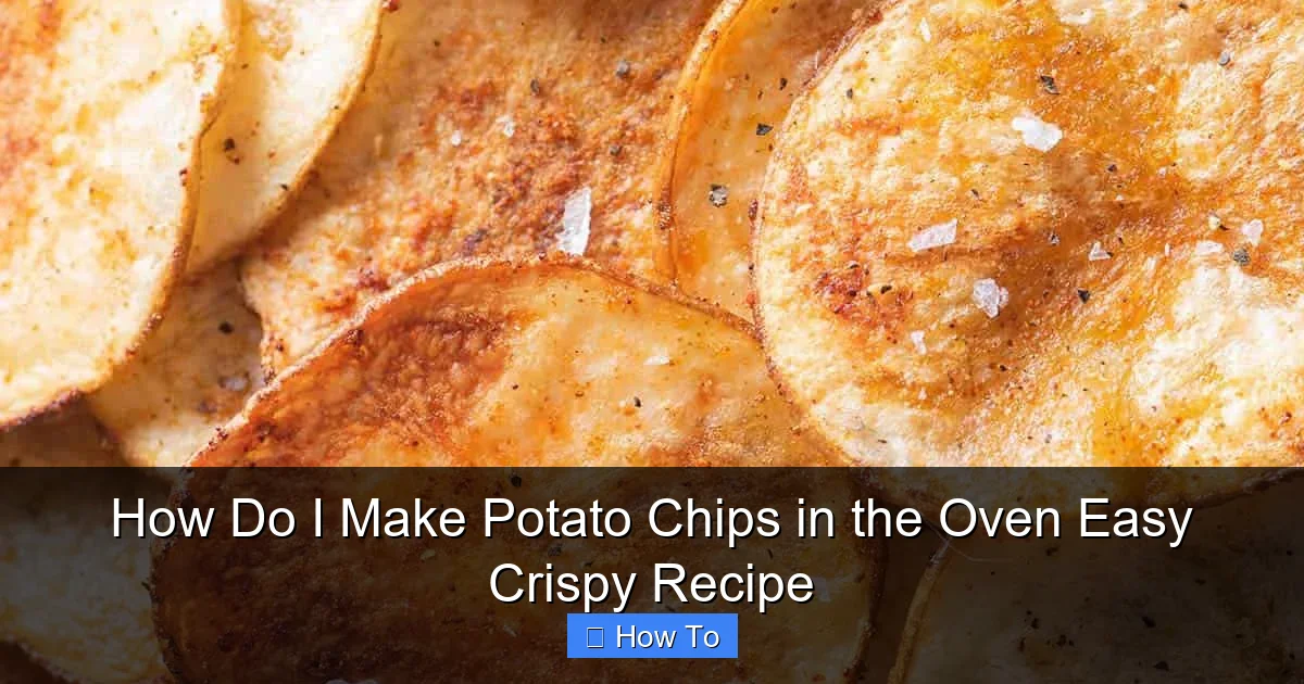 How Do I Make Potato Chips in the Oven Easy Crispy Recipe