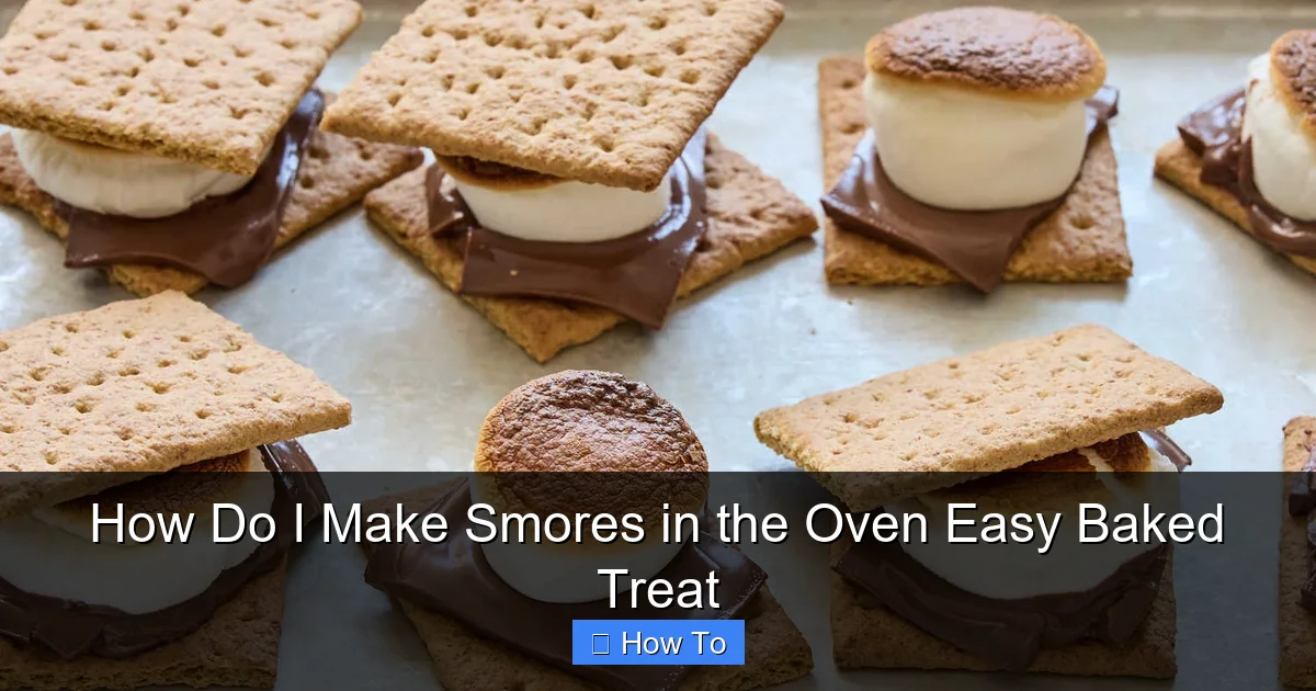 How Do I Make Smores in the Oven Easy Baked Treat