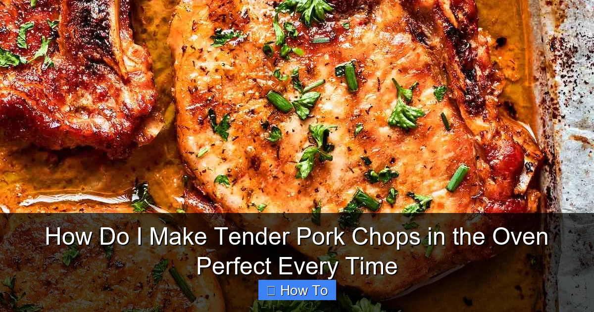 How Do I Make Tender Pork Chops in the Oven Perfect Every Time