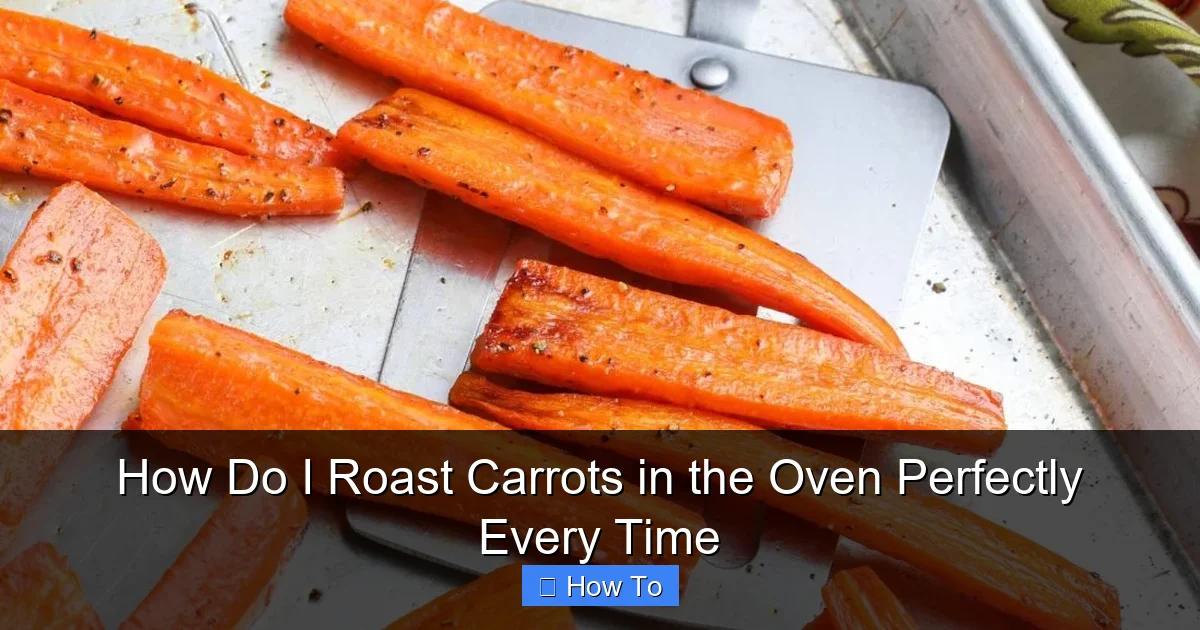 How Do I Roast Carrots in the Oven Perfectly Every Time