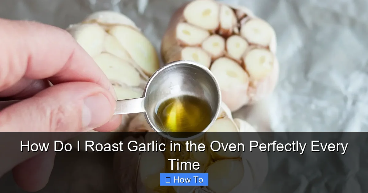 How Do I Roast Garlic in the Oven Perfectly Every Time