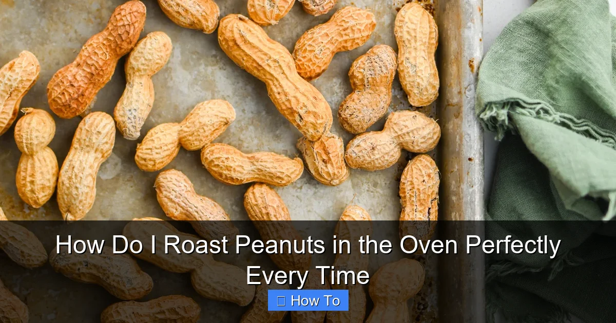 How Do I Roast Peanuts in the Oven Perfectly Every Time