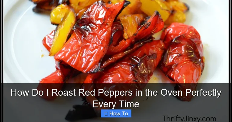 How Do I Roast Red Peppers in the Oven Perfectly Every Time