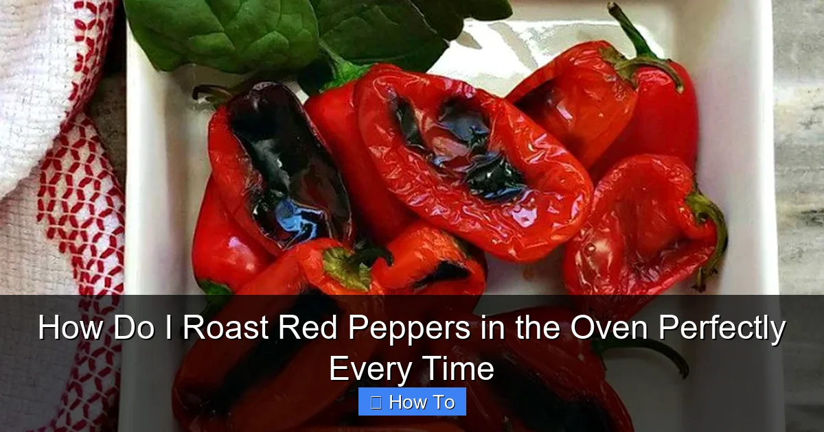 How Do I Roast Red Peppers in the Oven Perfectly Every Time