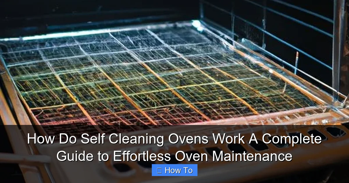 How Do Self Cleaning Ovens Work A Complete Guide to Effortless Oven Maintenance
