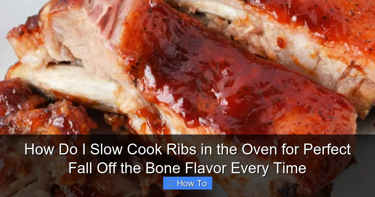 How Do I Slow Cook Ribs in the Oven for Perfect Fall Off the Bone Flavor Every Time