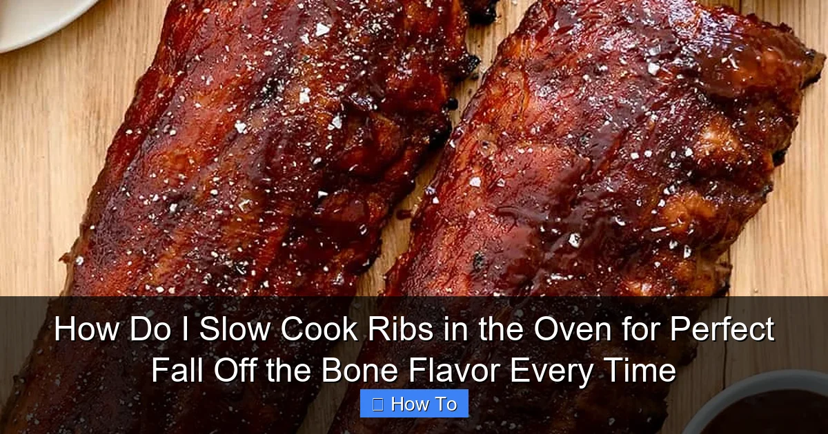 How Do I Slow Cook Ribs in the Oven for Perfect Fall Off the Bone Flavor Every Time