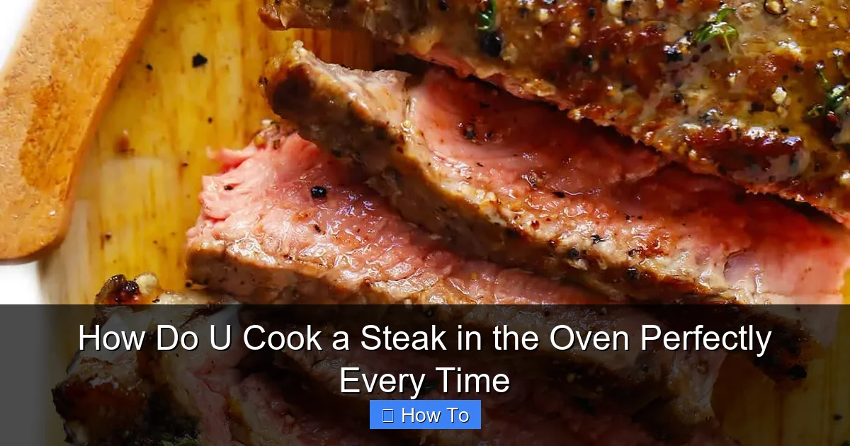 How Do U Cook a Steak in the Oven Perfectly Every Time