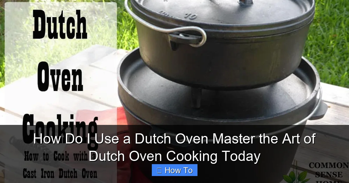 How Do I Use a Dutch Oven Master the Art of Dutch Oven Cooking Today