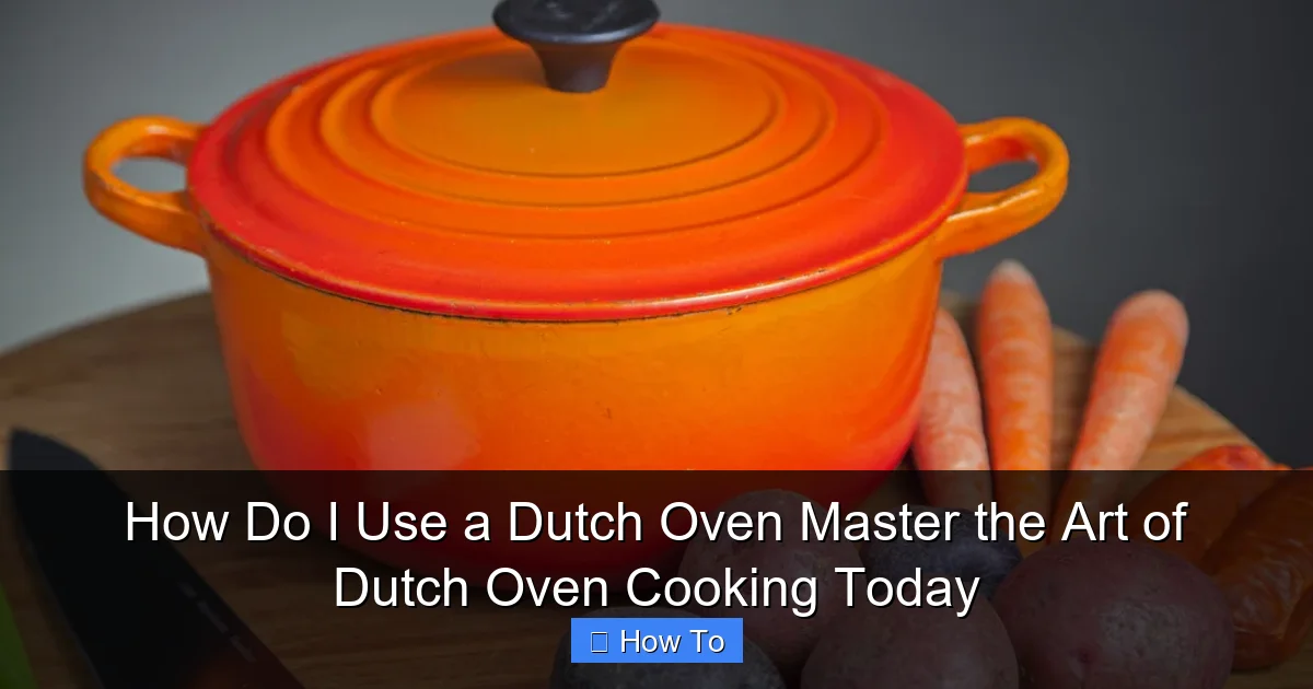 How Do I Use a Dutch Oven Master the Art of Dutch Oven Cooking Today