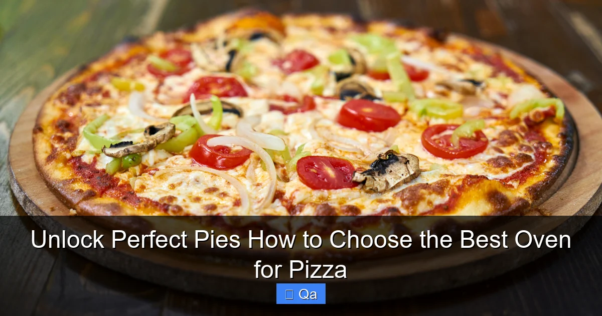 Unlock Perfect Pies How to Choose the Best Oven for Pizza
