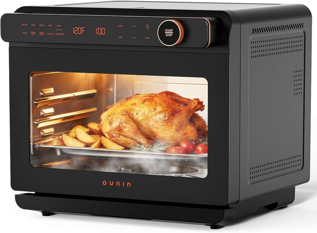 OUNIN Air Fryer Combo Countertop Oven and Steam,25.4QT 11-in