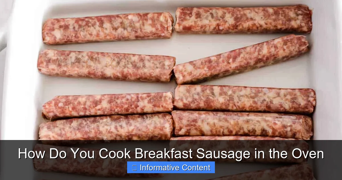 How Do You Cook Breakfast Sausage in the Oven