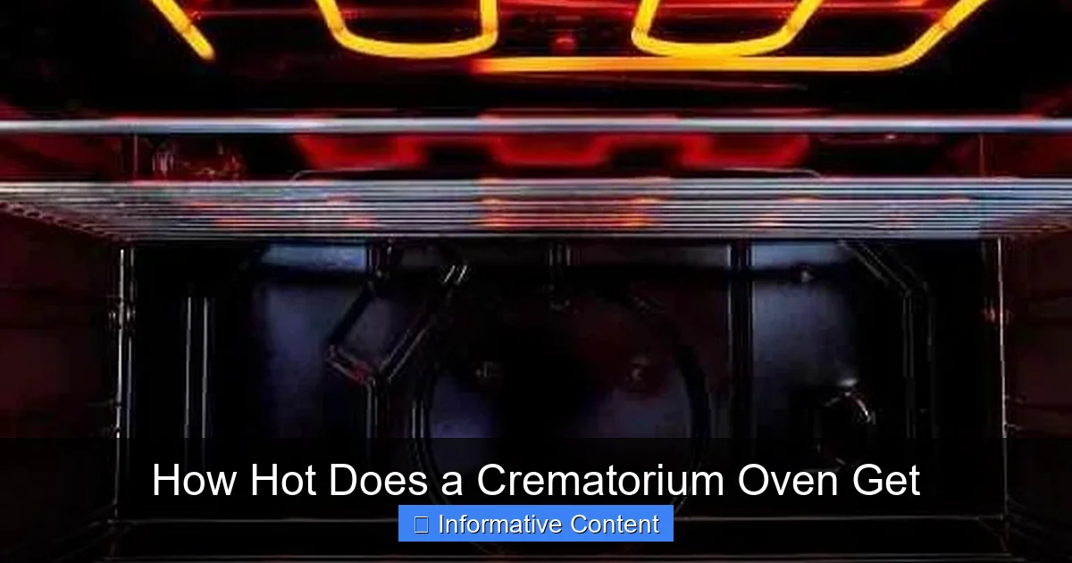 How Hot Does a Crematorium Oven Get