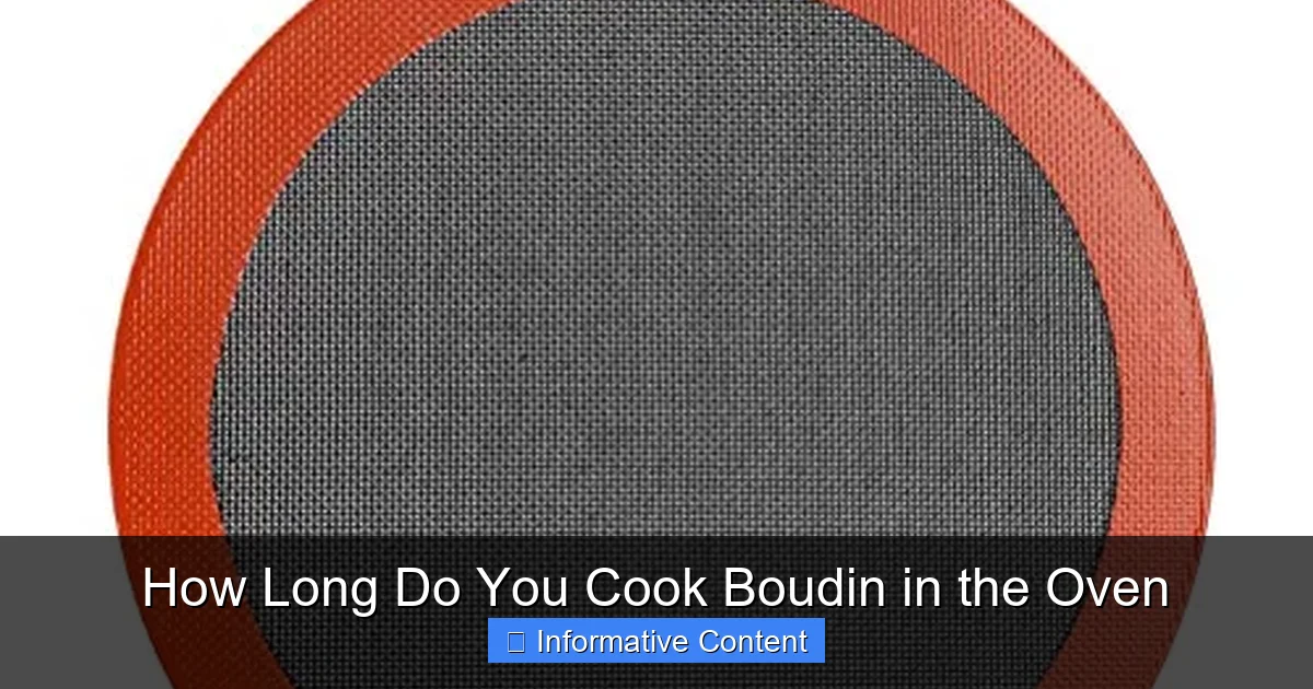 How Long Do You Cook Boudin in the Oven