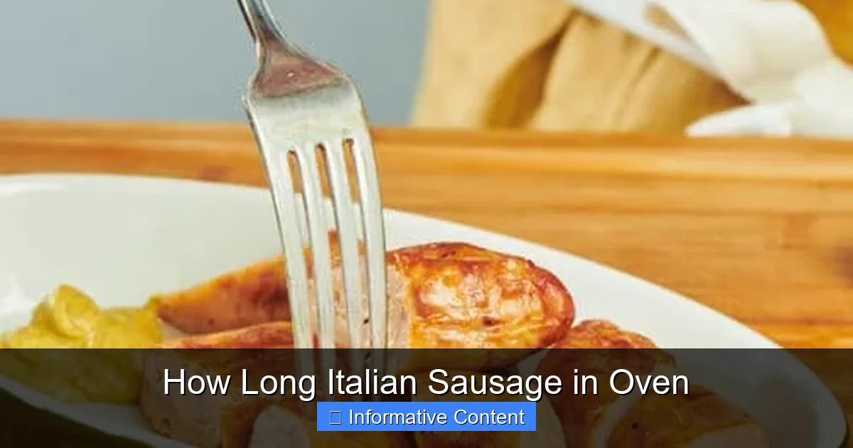 How Long Italian Sausage in Oven
