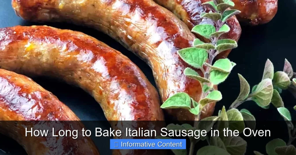 How Long to Bake Italian Sausage in the Oven
