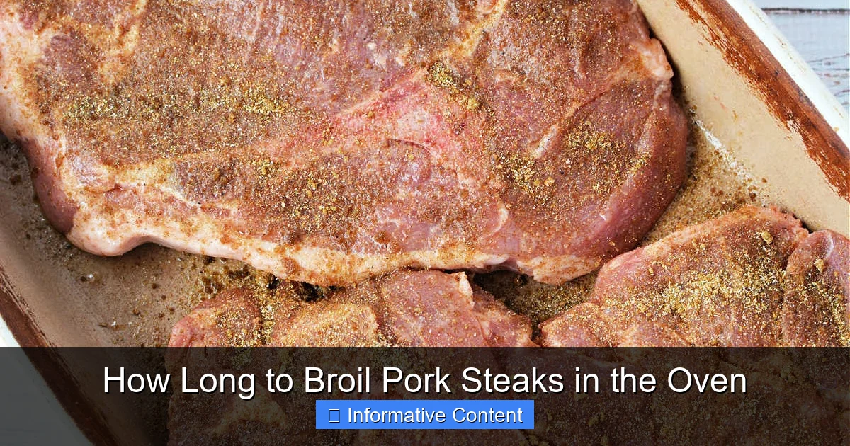 How Long to Broil Pork Steaks in the Oven