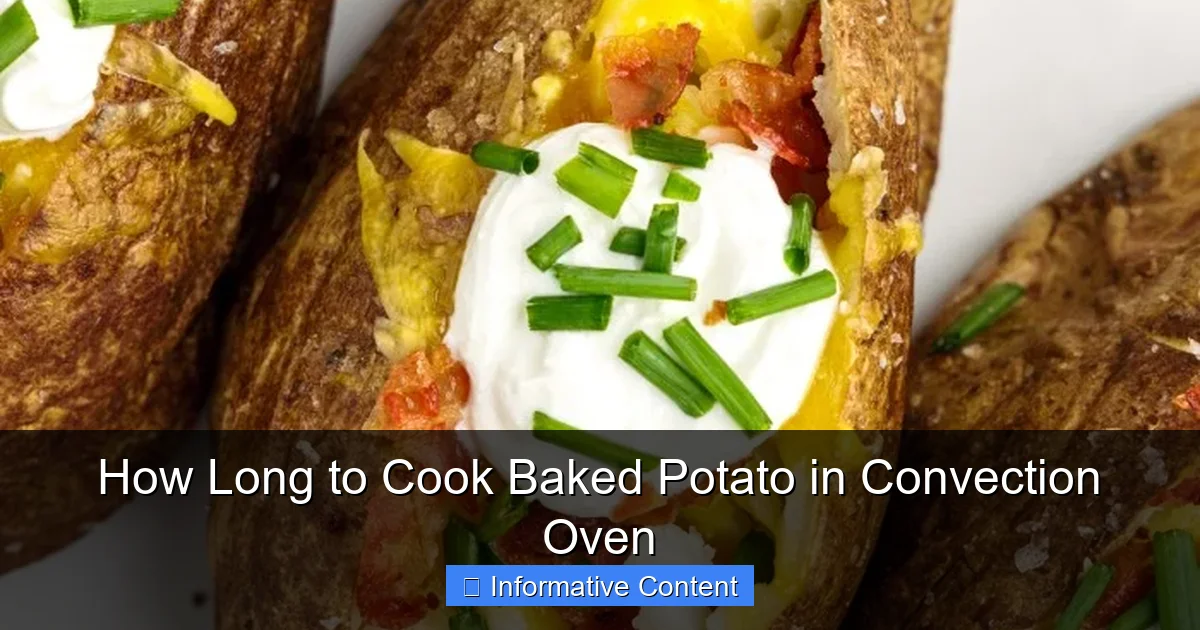 How Long to Cook Baked Potato in Convection Oven