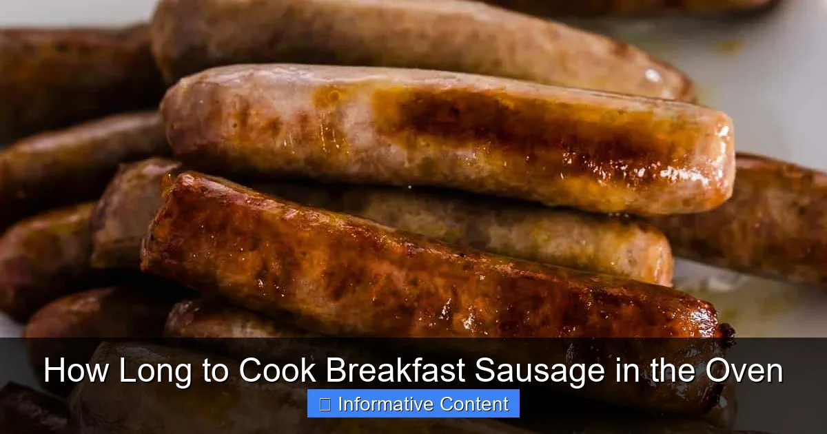 How Long to Cook Breakfast Sausage in the Oven