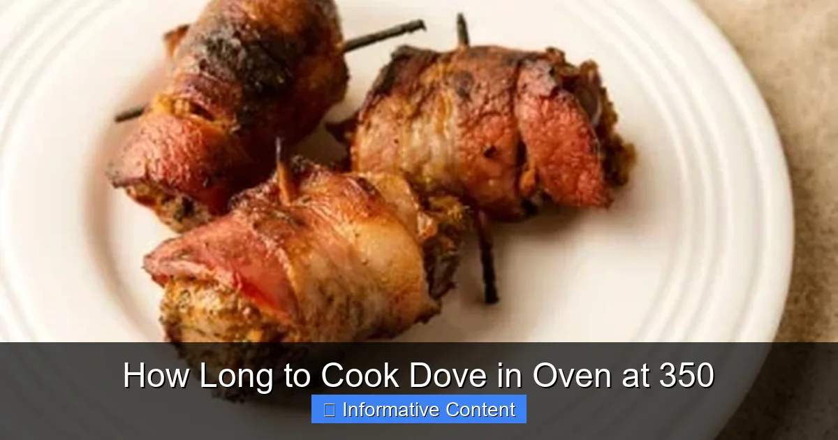 How Long to Cook Dove in Oven at 350