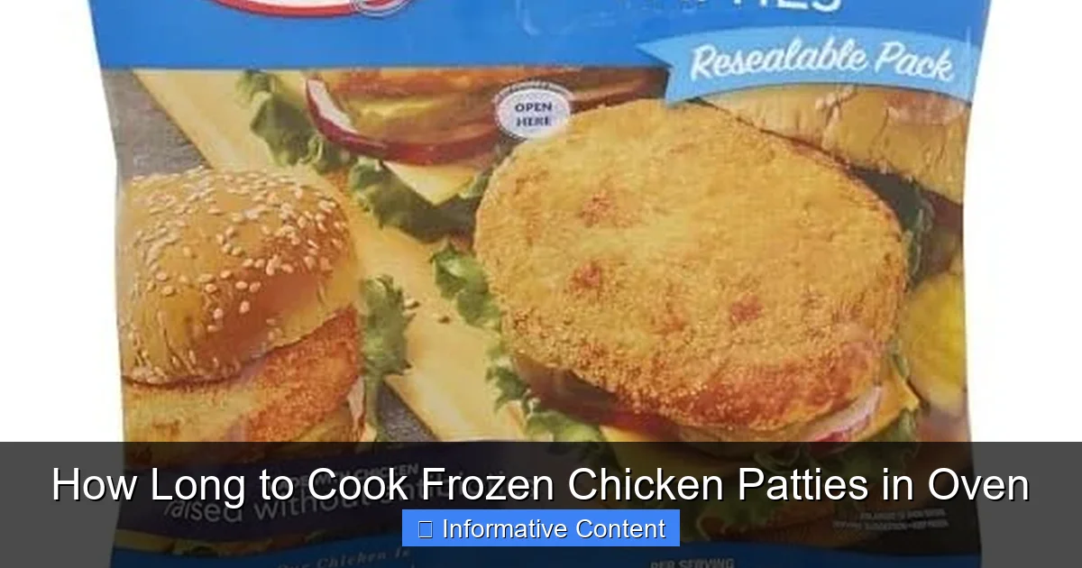 How Long to Cook Frozen Chicken Patties in Oven