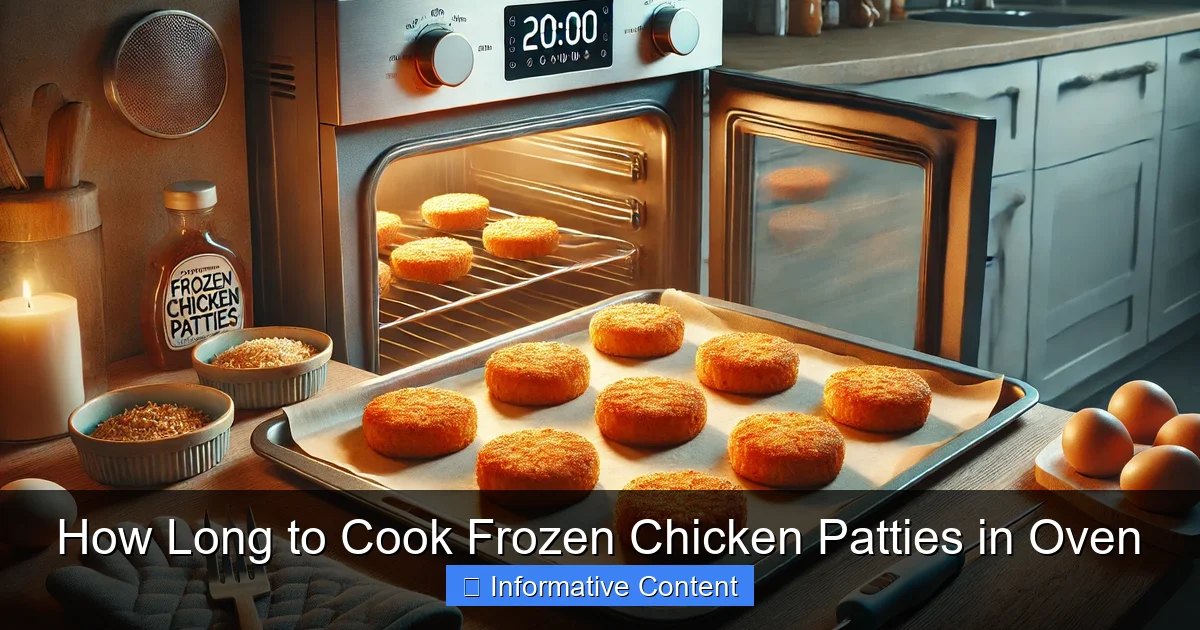 How Long to Cook Frozen Chicken Patties in Oven