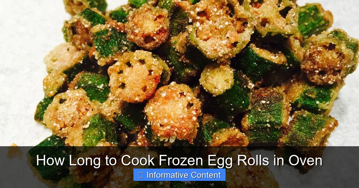 How Long to Cook Frozen Egg Rolls in Oven