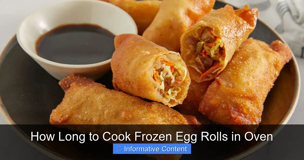 How Long to Cook Frozen Egg Rolls in Oven
