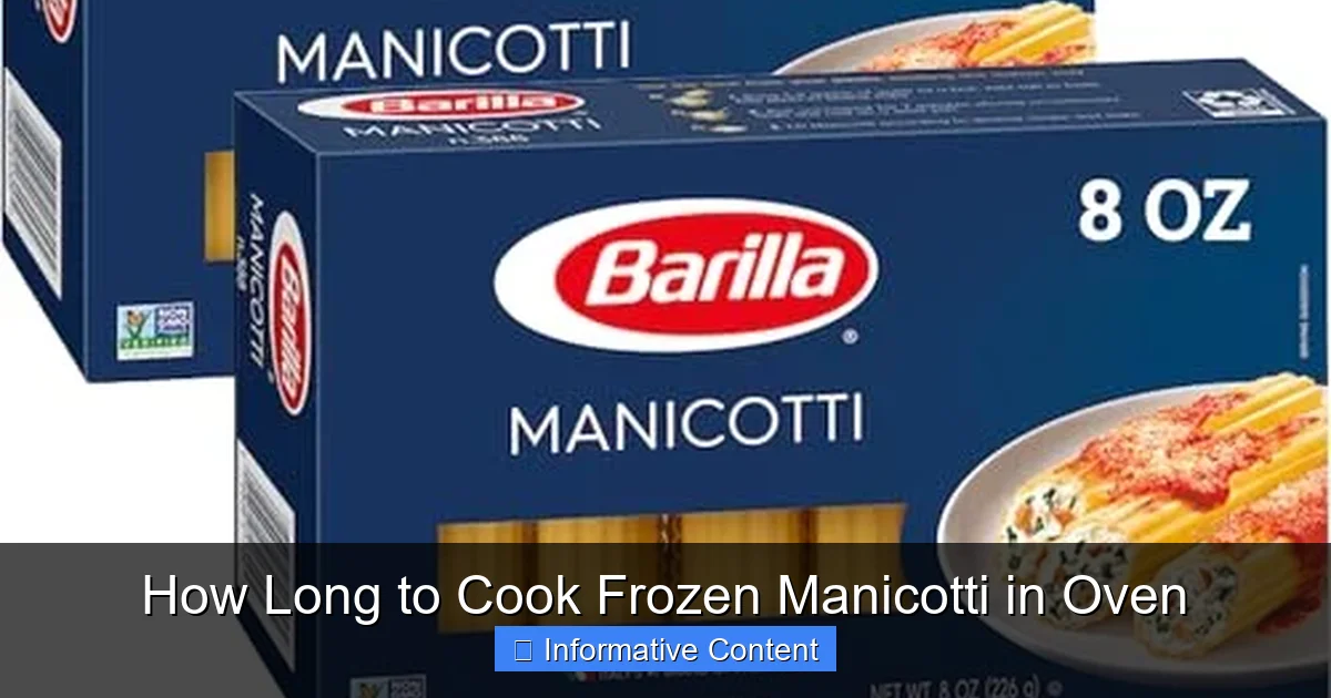How Long to Cook Frozen Manicotti in Oven