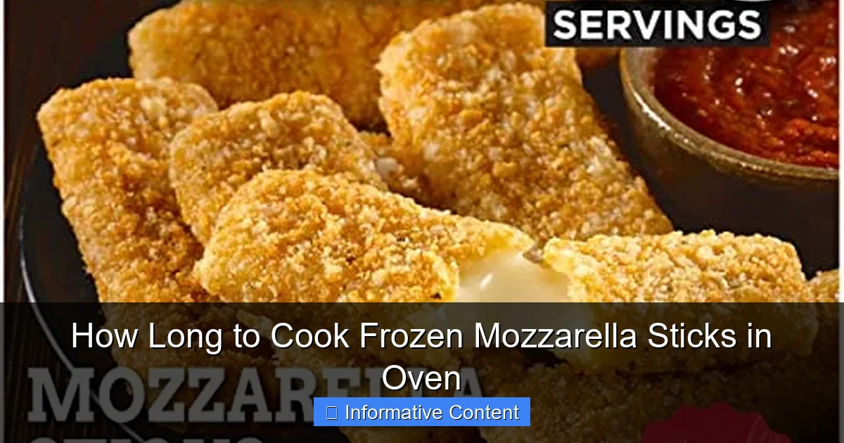 How Long to Cook Frozen Mozzarella Sticks in Oven